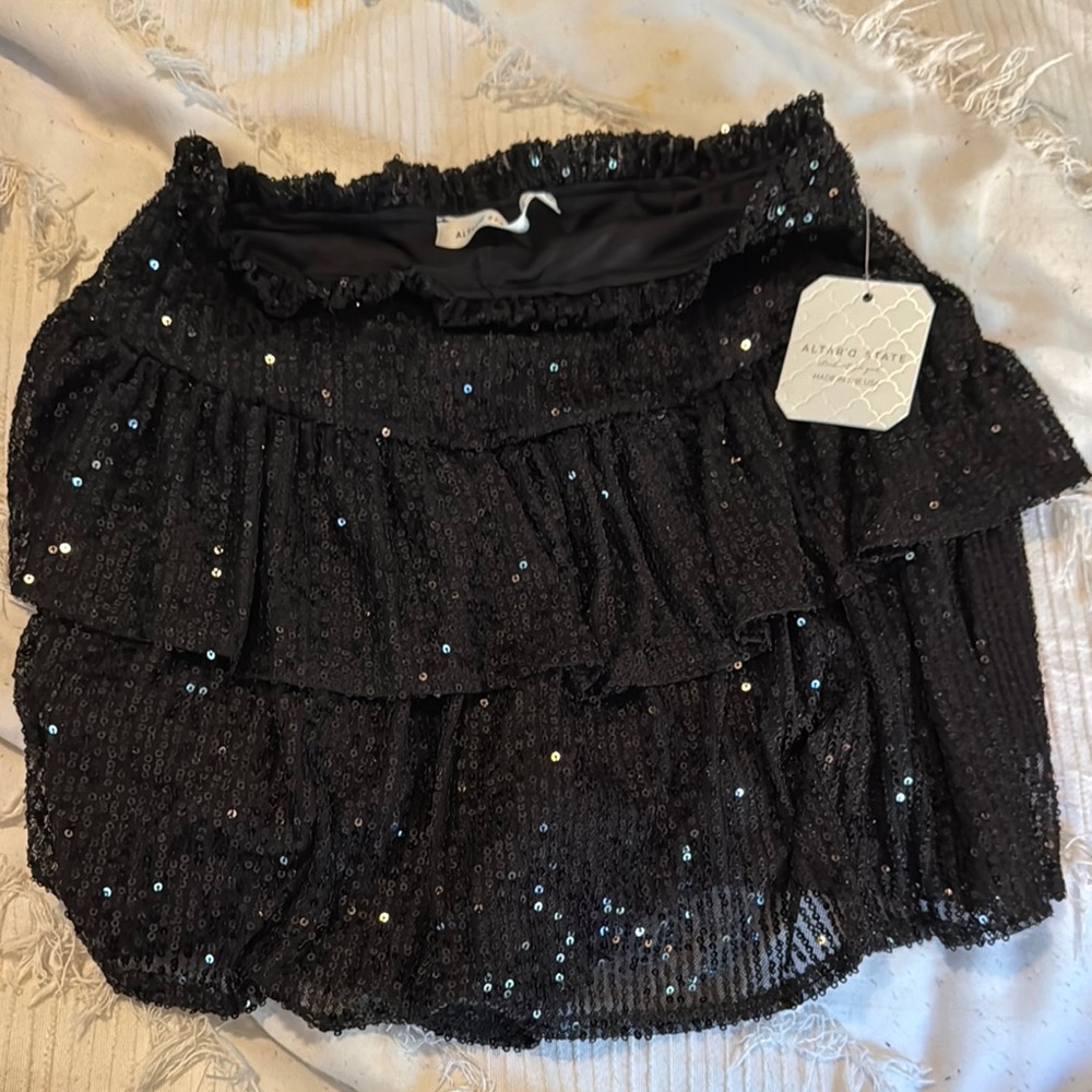 Altar'd State Sparkling Sequin Skirt